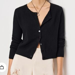 reformation clara cashmere cardigan size xs